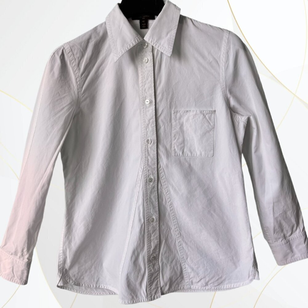 Vintage Louis Vuitton Women’s White Button-Down Shirt